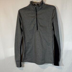 Nike pro hyperwarm and Gray 1/4 zip with Thumb Holes